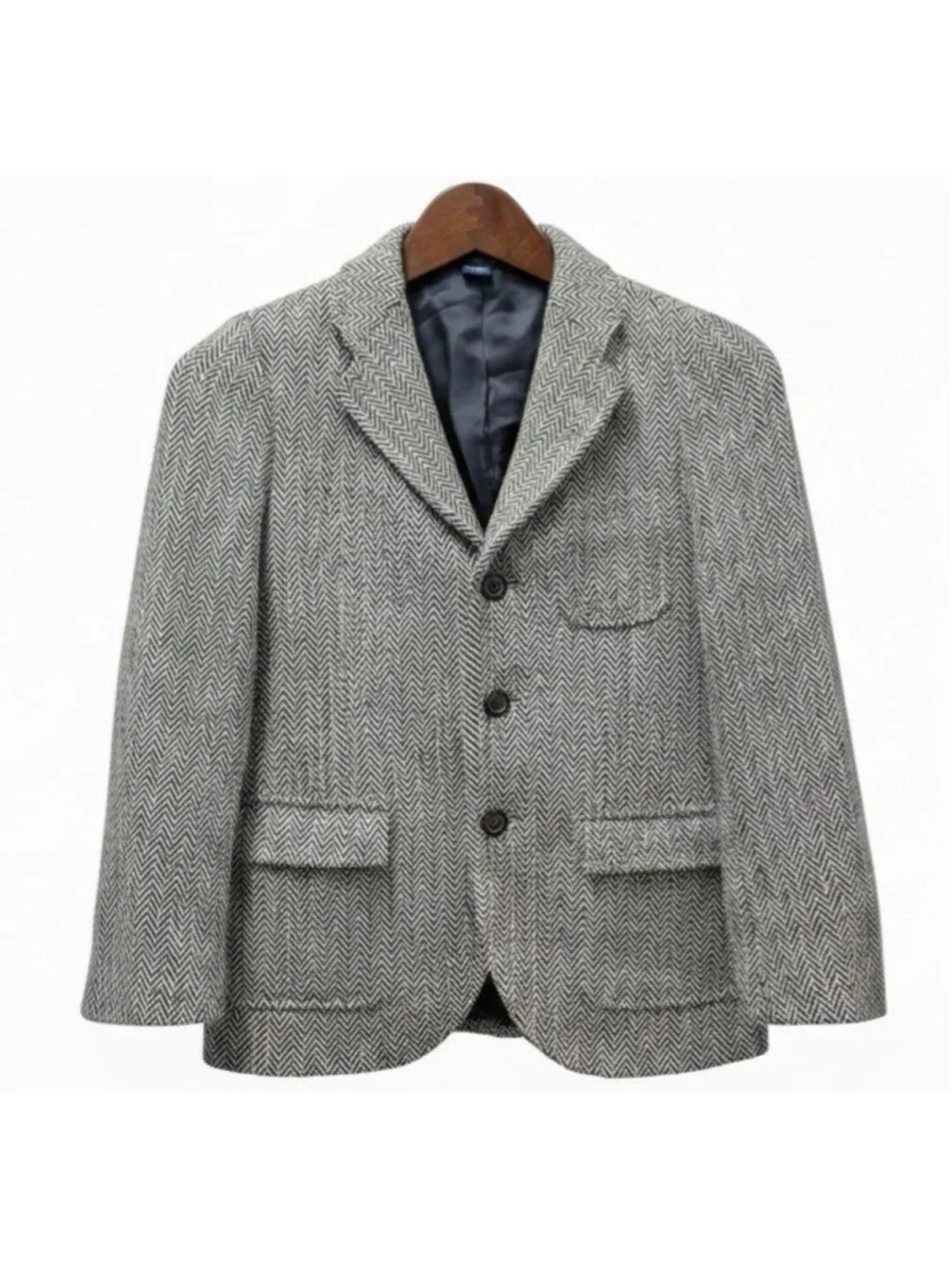 Polo Ralph Lauren Made In Italy Boys Tweed Wool 3-Button Center Vent Blazer 10